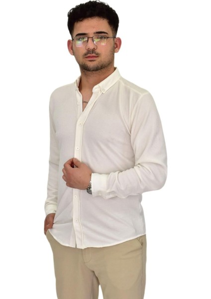 Erkek Likralı Spor Silim Fit Gömlek BGL-ST04331