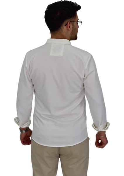 Erkek Likralı Spor Silim Fit Gömlek BGL-ST04331