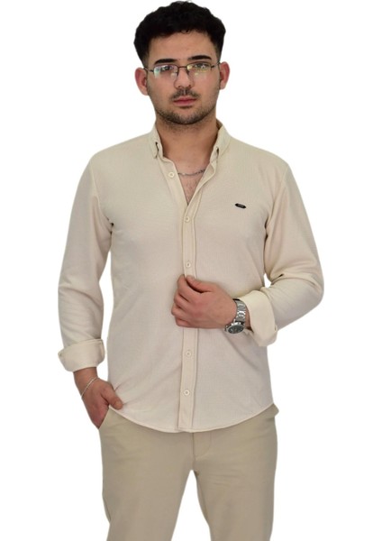 Erkek Likralı Spor Silim Fit Gömlek BGL-ST04331