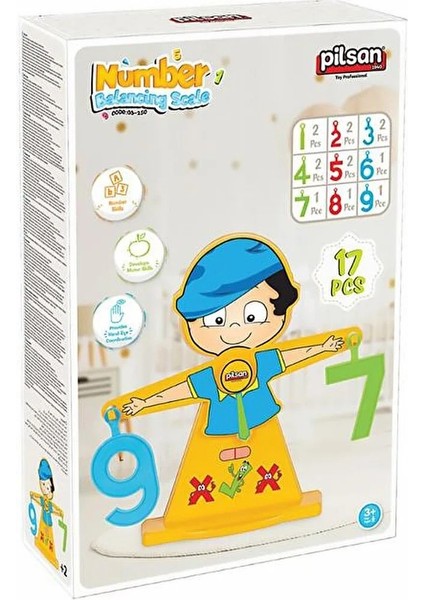 Sayı Terazisi - 17 Parça Sayı Denge Oyunu