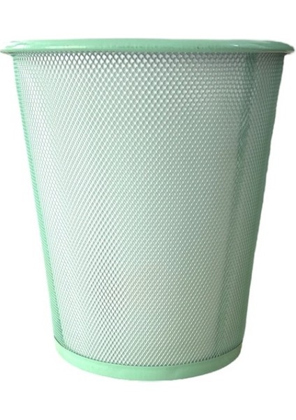 5003C Metal Çöp Kovası (Boy 28 cm ) - Pastel Yeşil