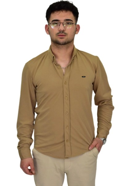Erkek Likralı Spor Silim Fit Gömlek BGL-ST04332