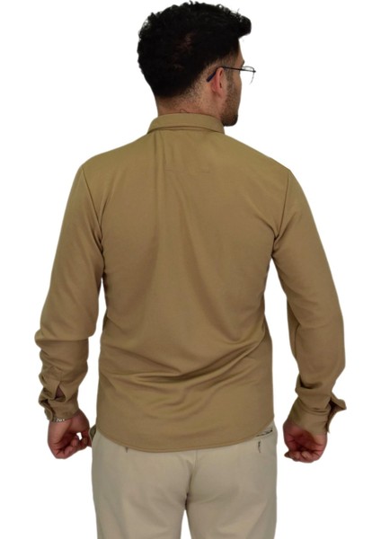 Erkek Likralı Spor Silim Fit Gömlek BGL-ST04332 fırsatları