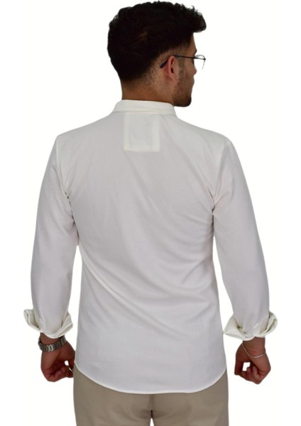 Erkek Likralı Spor Silim Fit Gömlek BGL-ST04332 fırsatları