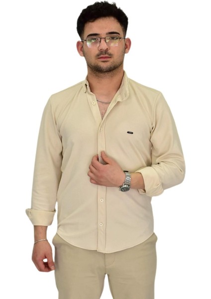 Erkek Likralı Spor Silim Fit Gömlek BGL-ST04332