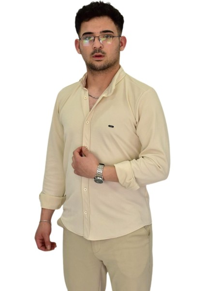 Erkek Likralı Spor Silim Fit Gömlek BGL-ST04332