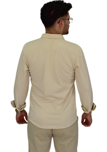 Erkek Likralı Spor Silim Fit Gömlek BGL-ST04332