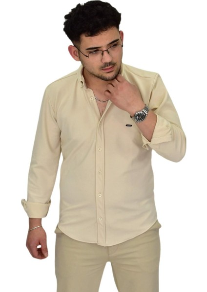 Erkek Likralı Spor Silim Fit Gömlek BGL-ST04332