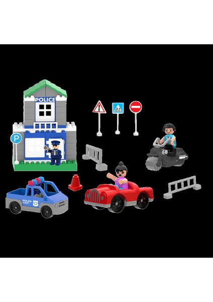 Double Blocks Trafik Kontrol Seti
