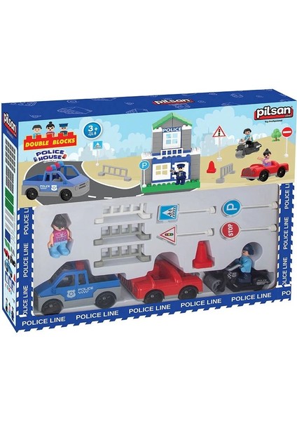 Double Blocks Trafik Kontrol Seti