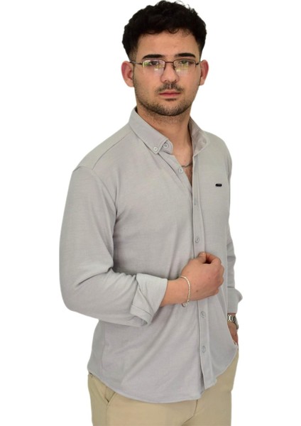 Erkek Likralı Spor Silim Fit Gömlek BGL-ST04333