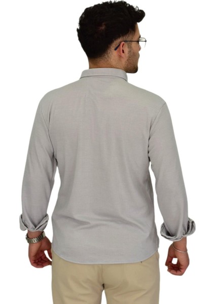Erkek Likralı Spor Silim Fit Gömlek BGL-ST04333