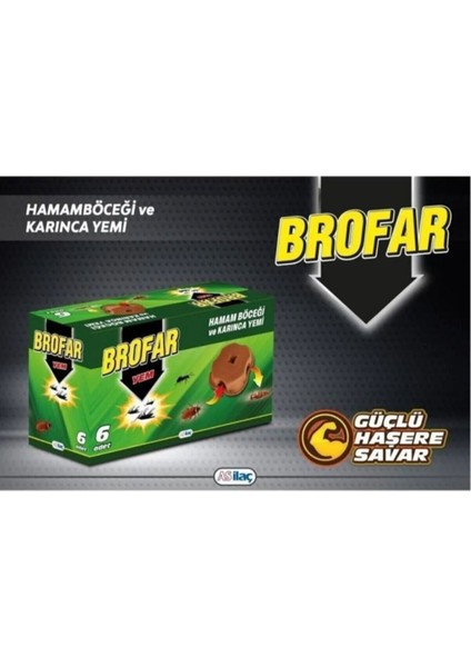 Karınca Yemi Hamam Böceği Yemi Brofar 6 Adetli Tablet Böcek Yemi fiyatları