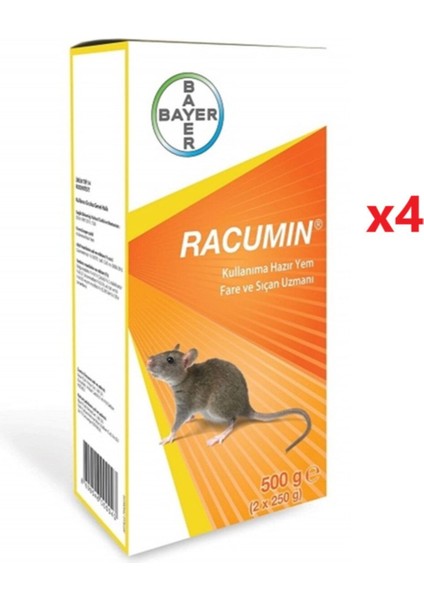 Racumin Zehirli Fare Yemi 500 gr ( 4 Adet )