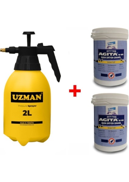 2 Adet Agita 10WG 100 gr Karasinek Ilacı ve 2,5 Lt Pomilsanbasınçlı Ilaçlama Pompası