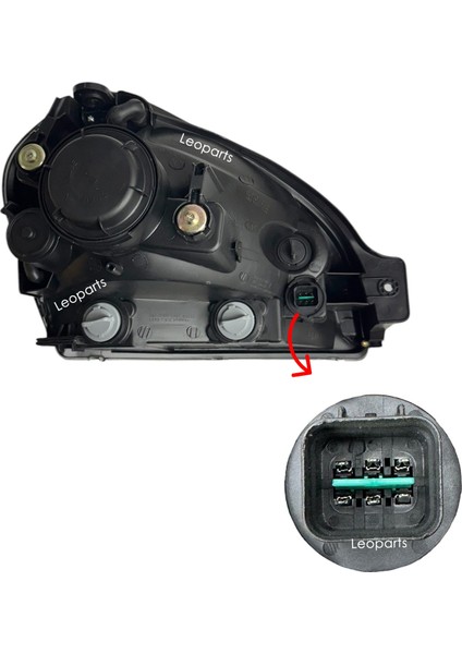 Hyundai Tucson Far Lambası Sol (Sarı / Manuel) 2004-2010 92101-2E021