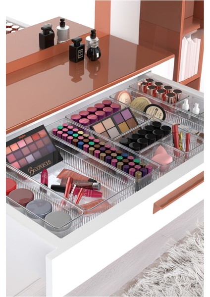 14'lü Takı Makyaj Çekmece Içi Düzenleyici Kozmetik Aksesuar Organizer indirimleri