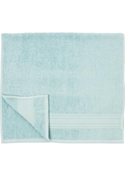 Mimosa Çiçek Desenli%60 Pamuk%40 Viskoz Hamam Seti, Taş-Nil Mavisi, 2 Adet 70 x 150 Cm Havlu, 2 Adet 50 x 90 Cm Havlu