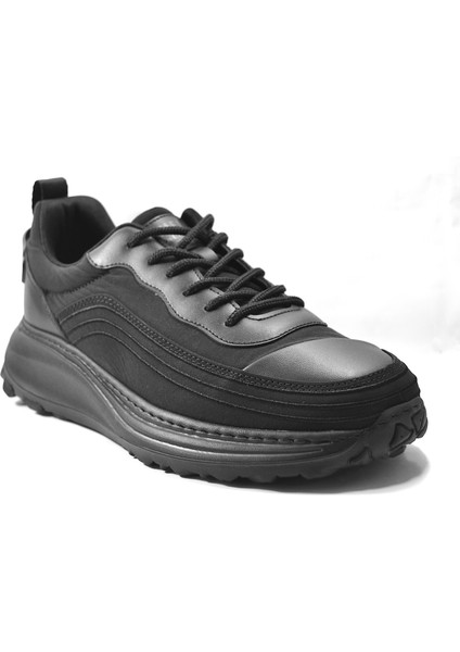 Zone Siyah & Gri Memory Foam Hafif Taban Sneaker Erkek Ayakkabı