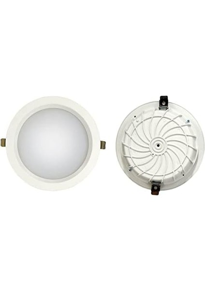 Metrashop 10W Backlight Sıva Altı LED Panel Armatür (13CM, Beyaz Kasa, 3000K Gün Işığı)