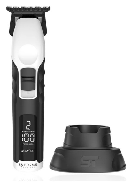 Beyaz 2spee Trimmer | Ultra Sessiz | Çıkarılabilir Bıçaklı | Hafif ve Ergonomik