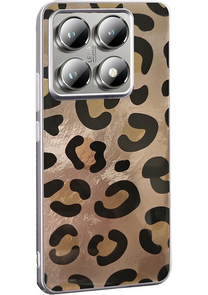 Xiaomi Mi 14T Pro Kılıf Kamera Kısmı Çıkıntılı Geometrik Kurdele Leoapar Desenli Estetik Kapak fiyatları