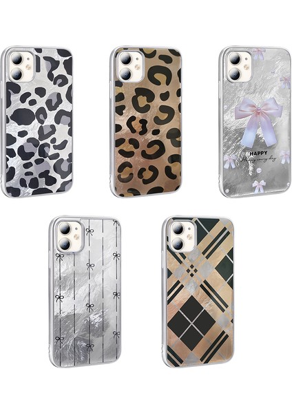 Iphone 11 Uyumlu Kılıf Kamera Kısmı Çıkıntı Geometrik Kurdele Leoapar Desenli Estetik Kapak fırsatları
