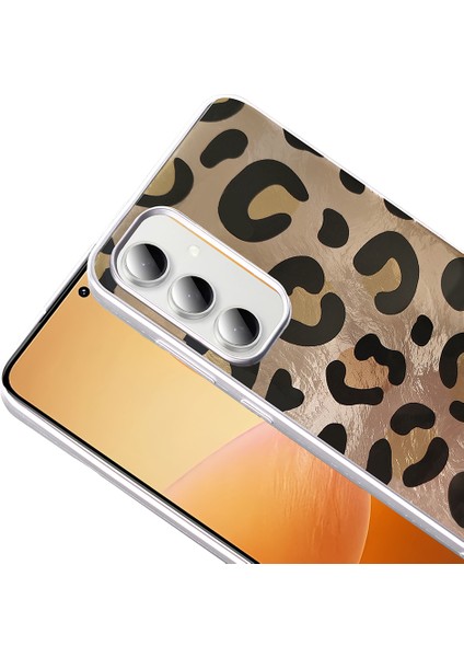 Samsung Galaxy A25 Kılıf Kamera Kısmı Çıkıntı Geometrik Kurdele Leoapar Desenli Estetik Kapak modelleri