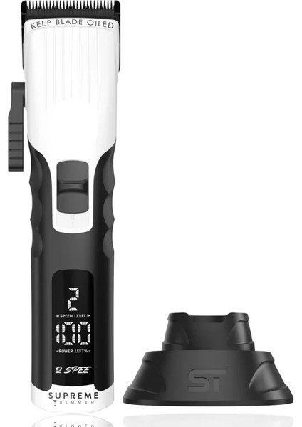 Beyaz 2spee Clipper | LCD Göstergeli | Ultra Sessiz | Ergonomik