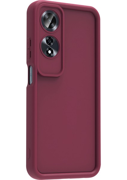 Oppo A60 Uyumlu Kılıf Kamera Korumalı Kenarları Şişkin Yumuşak Şık Slikon Kapak