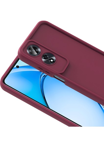 Oppo A60 Uyumlu Kılıf Kamera Korumalı Kenarları Şişkin Yumuşak Şık Slikon Kapak