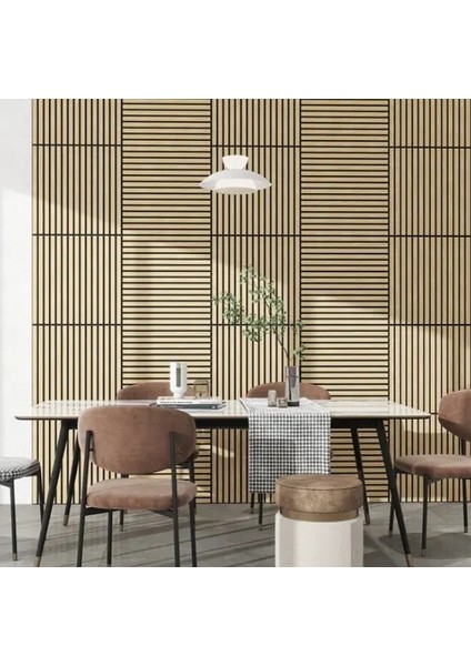 40 x 40 Mdf Ahşap Akustik Duvar ve Tavan Paneli