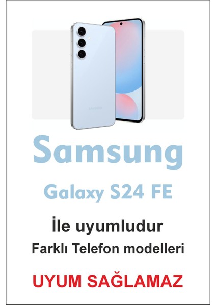Samsung Galaxy S24 Fe Mat Uyumlu Siyah Kılıf – Yumuşak Silikon, Koruyucu, Şok Emici Kapak