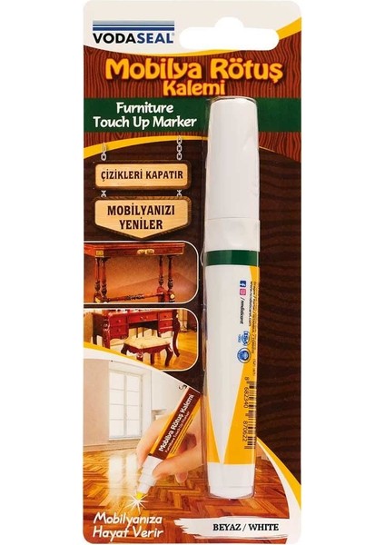 Vodaseal Mobilya Rötuş Kalemi Tekli Beyaz