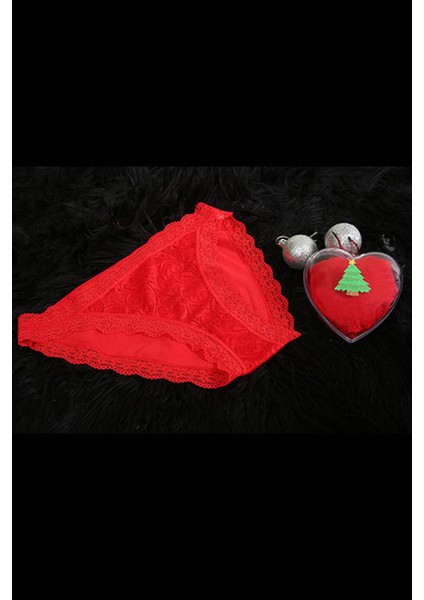 Kadın Yılbaşı Kırmızı Slip