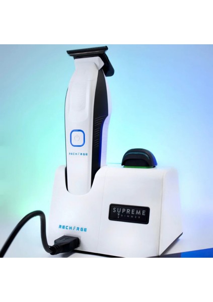 Beyaz Recharge Trimmer | 3 Şarj Seçeneği | Rgb LED Gösterge | Ergonomik