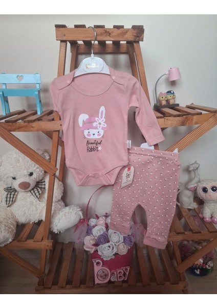 Kız Bebek 2'li Tavşanlı Takım modelleri