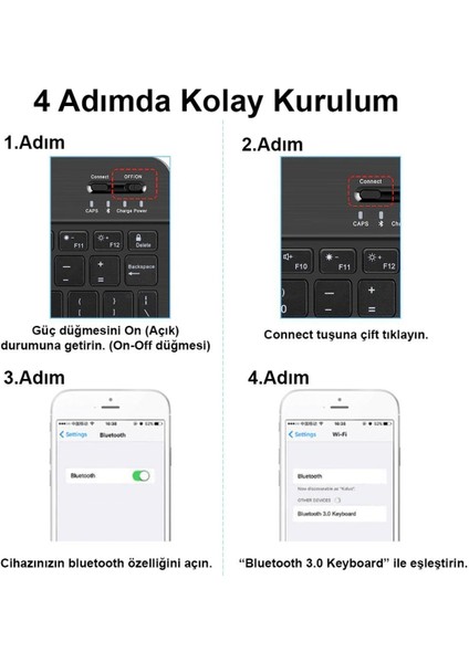 Huawei Matepad 10 AGRK-L09 Tablet Uyumlu Mini Şarjlı Bluetooth Klavye ve Mouse Seti | Pembe |