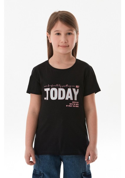 %100 Pamuk Today Baskılı Kız Çocuk Tişört fiyatları