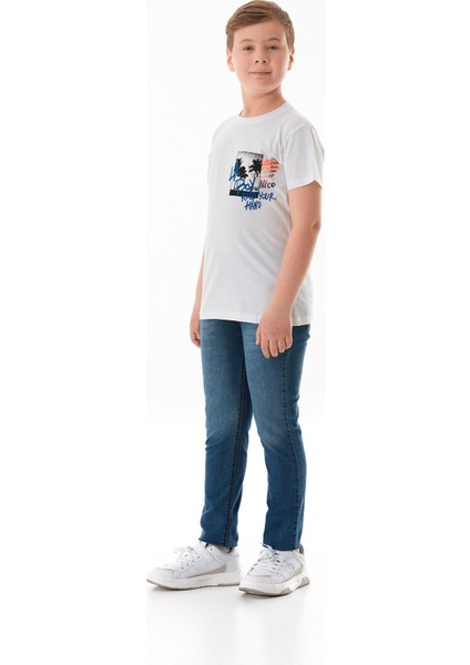 %100 Pamuk Yazı Baskılı Erkek Çocuk Tişört fiyatları