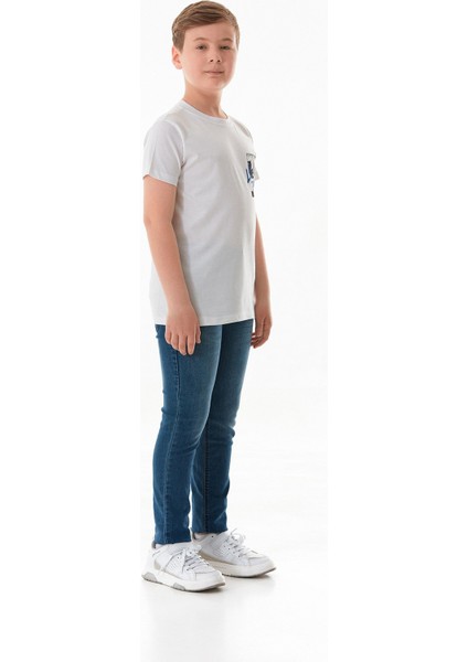 %100 Pamuk Yazı Baskılı Erkek Çocuk Tişört indirimleri