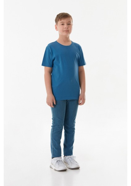 %100 Pamuk Arkası Baskılı Erkek Çocuk Tişört indirimleri