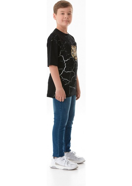 Kaplan Baskılı Erkek Çocuk Tişört indirimleri