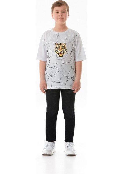 Kaplan Baskılı Erkek Çocuk Tişört fiyatları