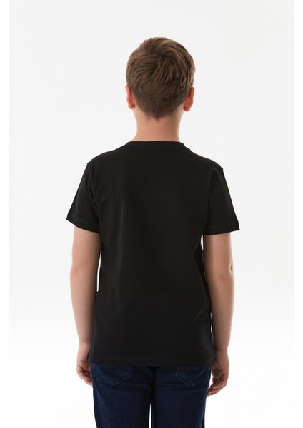 %100 Pamuk Rustic Yazı Baskılı Erkek Çocuk Tişört fırsatları