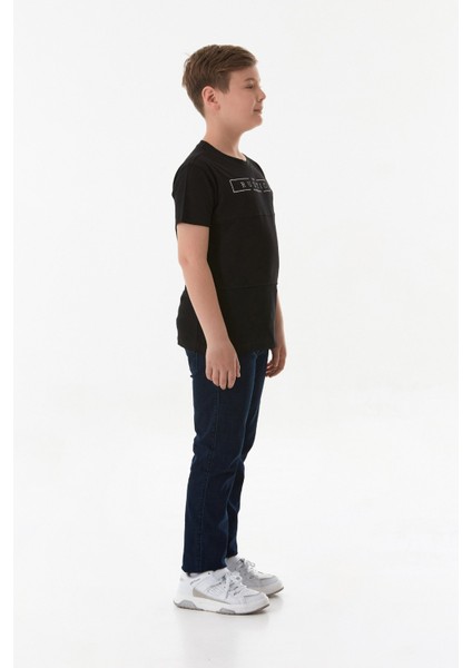 %100 Pamuk Rustic Yazı Baskılı Erkek Çocuk Tişört indirimleri