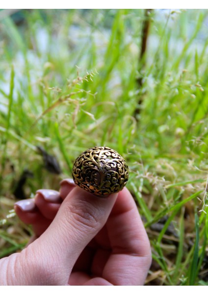 Yuvarlak Desenli Antik Ayarlanabilir Kadın Yüzük EUY1260 modelleri