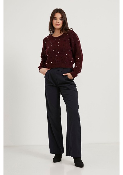 Beli Lastikli Cırt Kapama Palazzo Pantolon