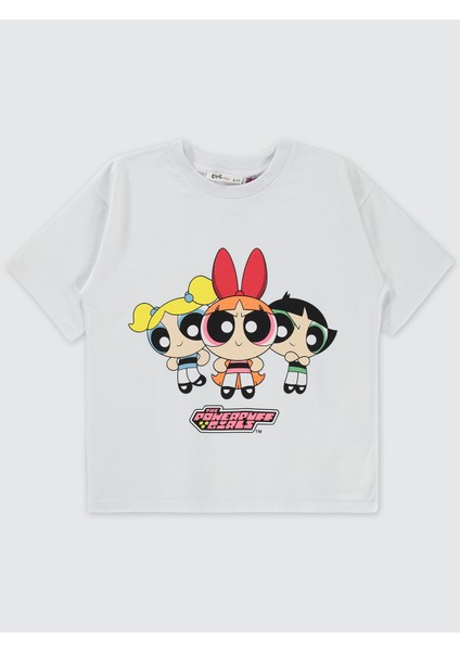 Kız Çocuk Tişört 10-13 Yaş Beyaz