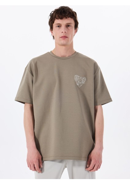 Gmg Fırenze Bisiklet Yaka Haki Erkek T-Shirt GU25MSS03019 modelleri